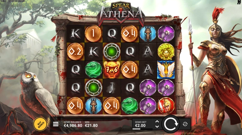 Funkcje Slotu Spear of Athena